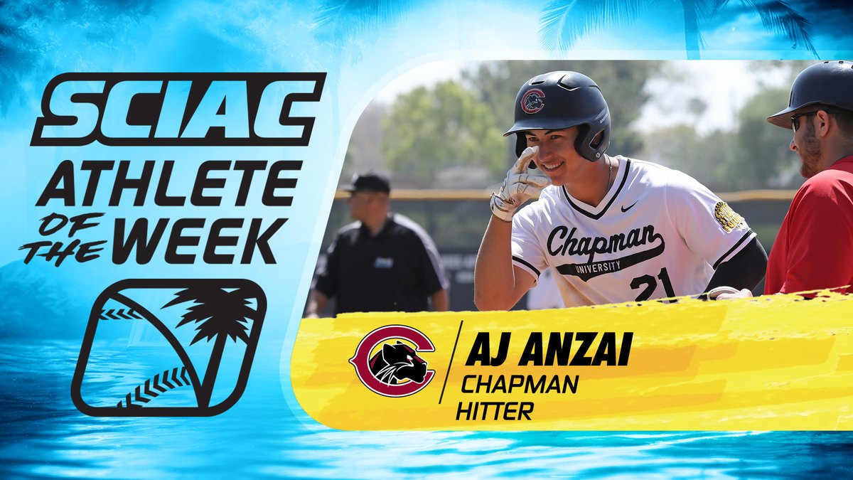 Baseball Athletes of the Week Hitter: AJ Anzai, @ChapmanSports Pitcher: Caleb Reyes, @OxyAthletics bit.ly/3yq0I1d