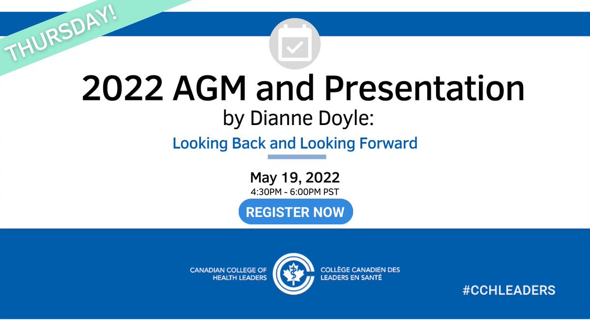 THIS THURSDAY! See you at the 2022 Annual General Meeting and Presentation by Dianne Doyle, this Thursday (May 19) at 4:30PM! For more information, visit: bit.ly/2022agmbclm