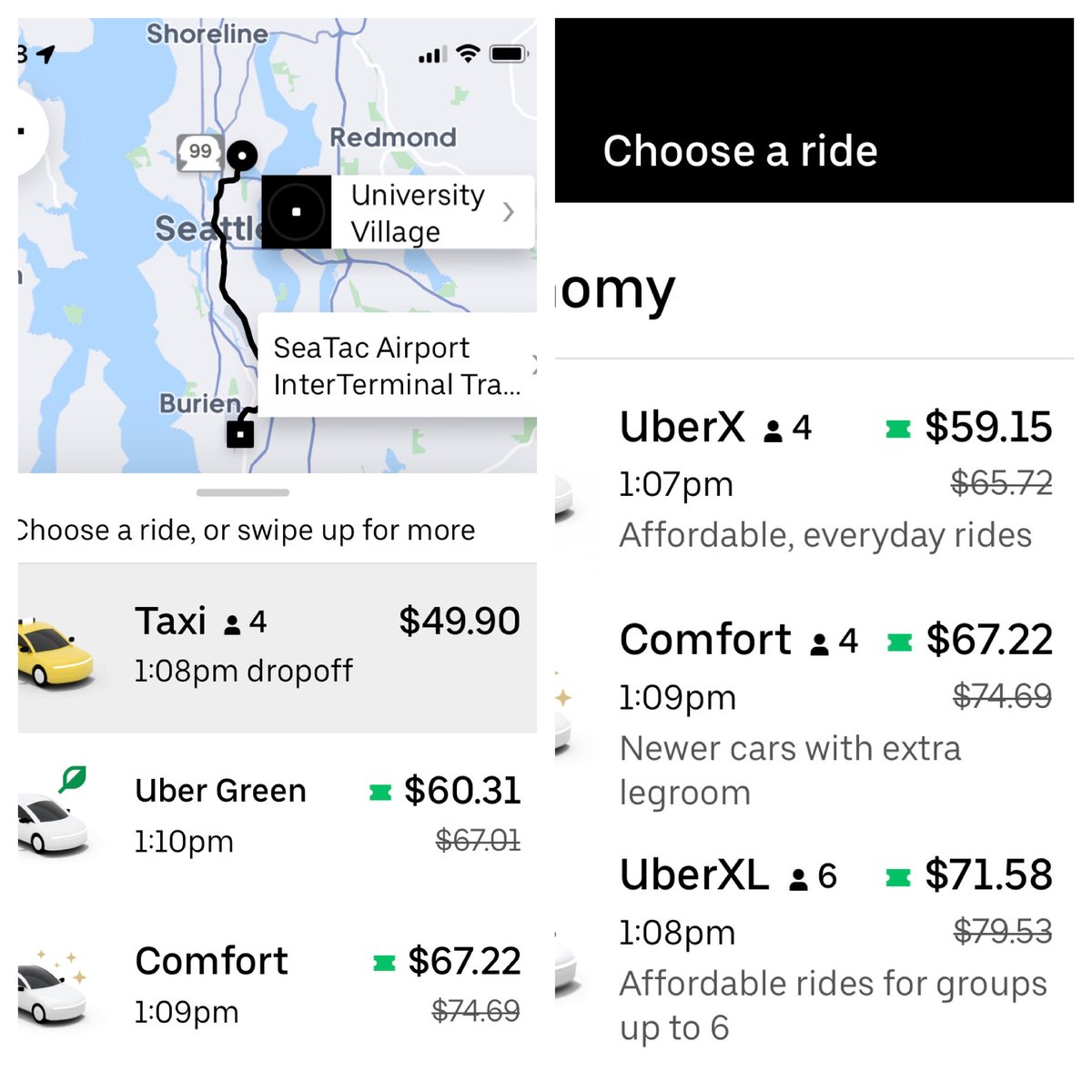besttoro's tweet photo. @tiedtiger I know!! Almost enough to regret going carless. Was about to say "yeah now yellow cabs are cheaper" then went to Uber app to compare - now apparently they hook you up with regular taxi? Interesting🤨 https://t.co/AHHdxjqluq