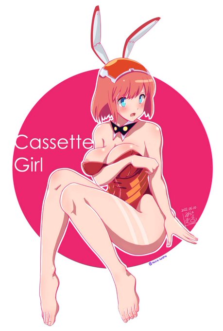 以前描いたカセットガールの絵の元のデータを久しぶりに発見したのだけど、今見るとかなりヤバかったので現状の感覚で修正してみたやつ。「カセットガール」はエヴァのスタジオカラ-の8分程度の短編作品で一部ダイコン4のオマージュもあり。
興味あれば「カセットガール」で検索すると出てくるかも 