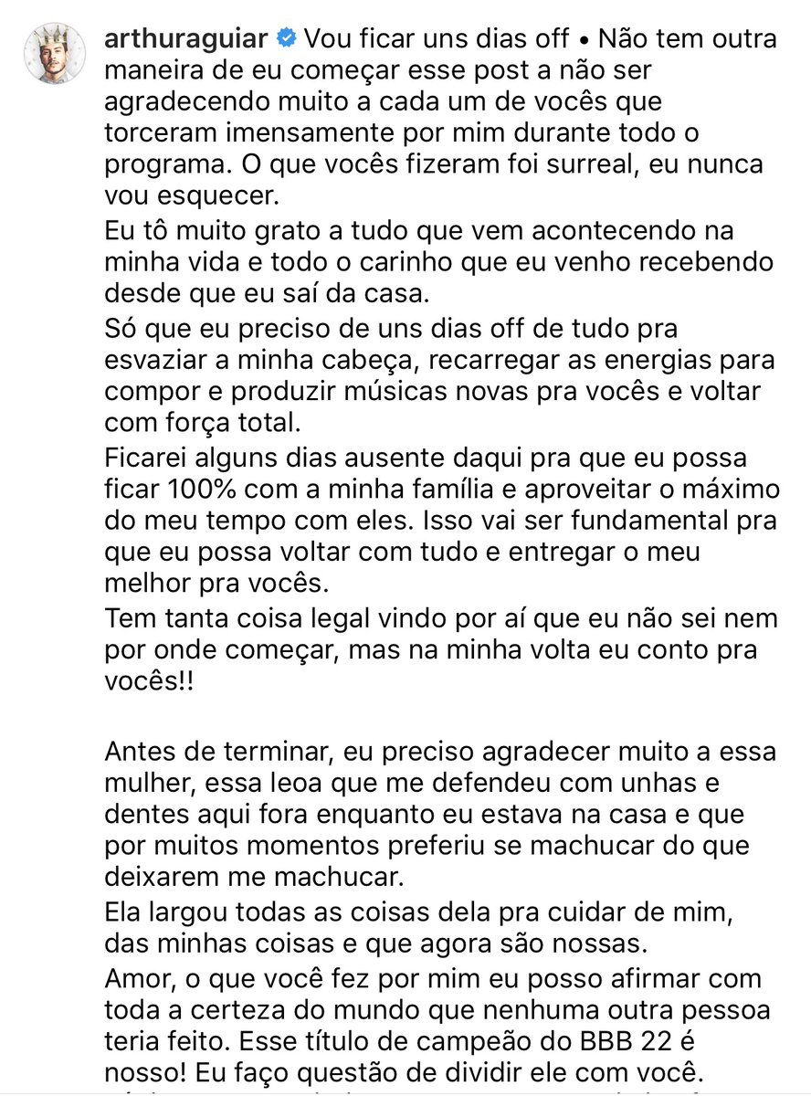 pbs_bbb's tweet photo. Ninguém me toca que eu to sensível! É claro que vamos te esperar pãozinho! ✨🍞🥺

Já to com saudades @Aguiarthur ♥️ https://t.co/A9vukvoBEe