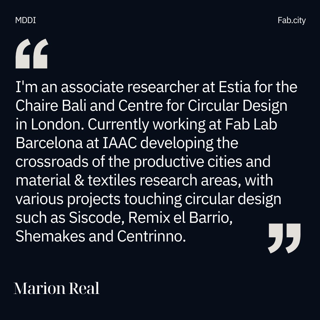fabcityglobal's tweet photo. MDDI Presents ✨ The Faculty
Marion Real @fablabbcn and Benito Juarez @fablatam
💪💪Learn more about the program at https://t.co/dVfMD10Knf 💥Apply Now https://t.co/Or6gfgBPQC #FabCity #MDDI #DistributedDesign https://t.co/4dBfOBjRkH