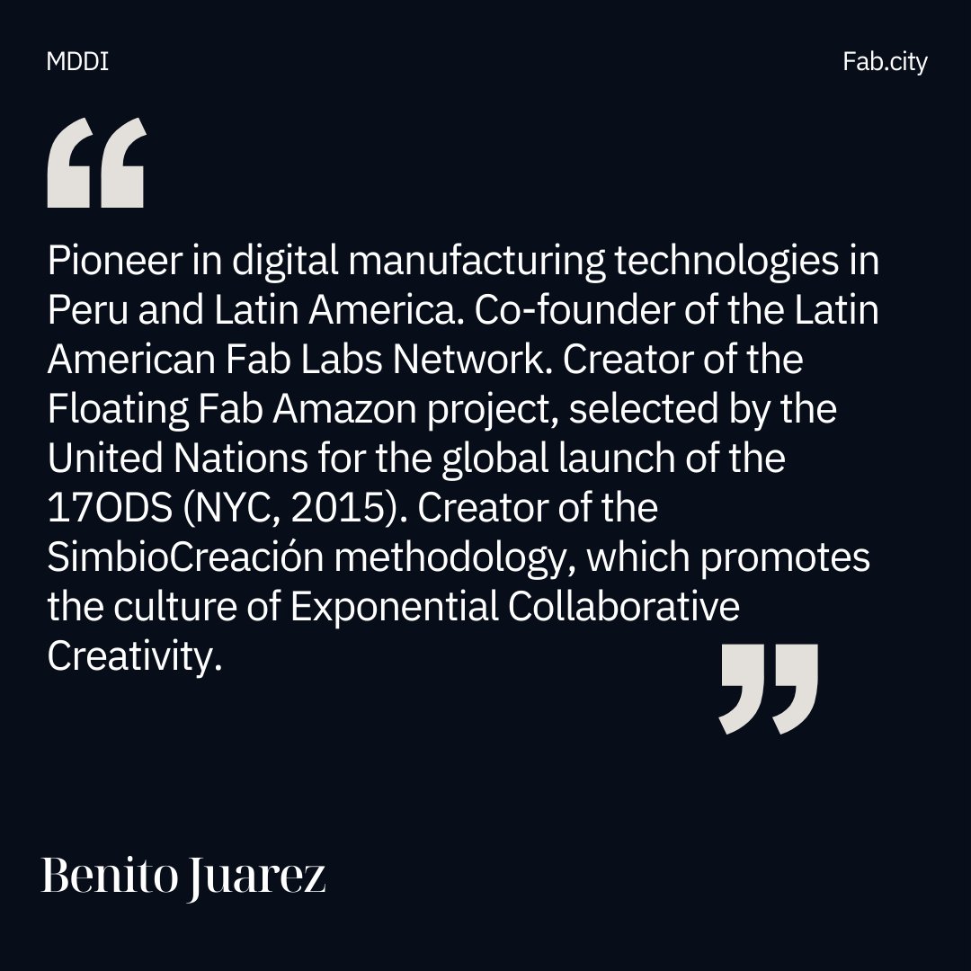 fabcityglobal's tweet photo. MDDI Presents ✨ The Faculty
Marion Real @fablabbcn and Benito Juarez @fablatam
💪💪Learn more about the program at https://t.co/dVfMD10Knf 💥Apply Now https://t.co/Or6gfgBPQC #FabCity #MDDI #DistributedDesign https://t.co/4dBfOBjRkH