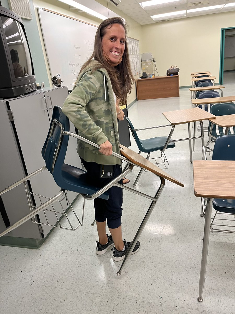 APLendickBMS's tweet photo. Testing is always an adventure and at time a little furniture has to get moved!  #testingteam #schoolcounselorsrock @STrailMiddle @Principal_STMS @DrFlem71 https://t.co/QYYFdXA2ke