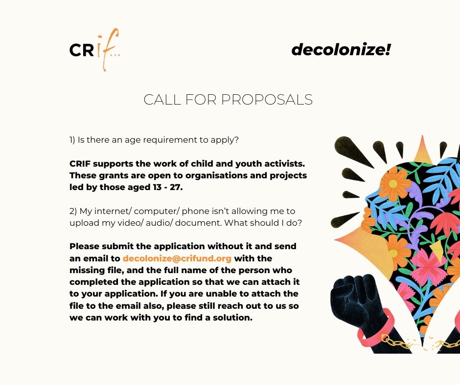 crifund1's tweet photo. Need more time? Deadline Extended! Apply by May 16 https://t.co/HhljKx1Qpf