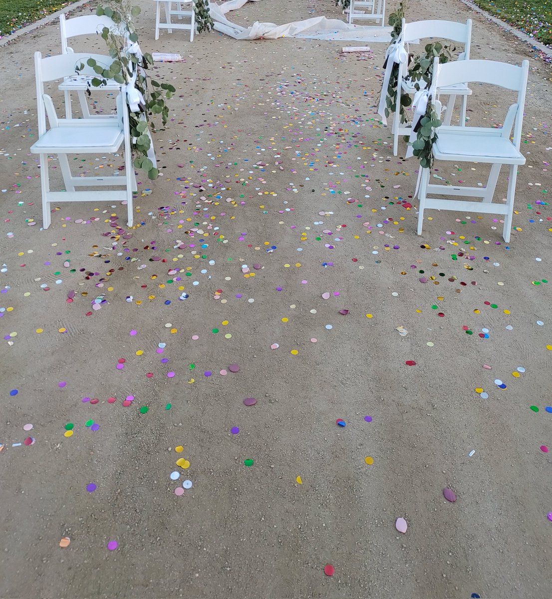 AspergianEyes's tweet photo. I feel more disgusting by humans every day. Wedding after wedding, bridezillas and monster-in-laws. Confetti cannons to destroy our environment, as well as fake rose petals. "Sorry about the confetti, but I made sure it was biodegradable..." IF IT SHIMMERS IT'S NOT BIODEGRADABLE. https://t.co/PyWlR1GIzO
