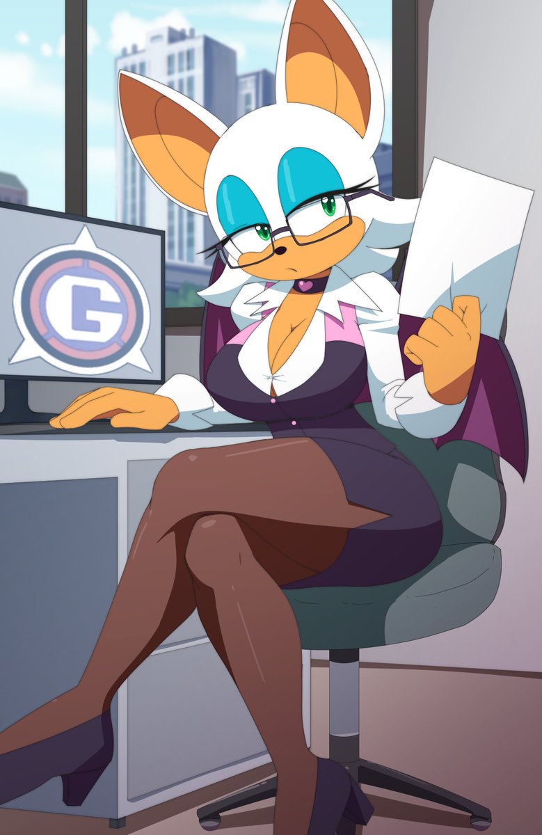 RT @LineGutter: #officegirl #RougeTheBat  For your likings :)
I blame @adampixelrush  for this >:P https://t.co/Uh0fA1sTAI