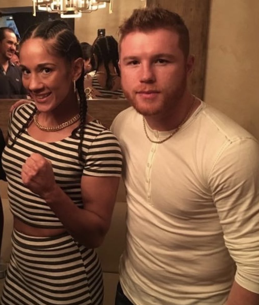 Serranosisters's tweet photo. Super proud to follow in an amazing superstars footsteps @Canelo. He continuously dares to be great by moving up &amp; down in weight classes. My entire career I’ve done the same. #Salute to you Saul Win, Lose or Draw 🙏❤️ https://t.co/43fDSkNNpR