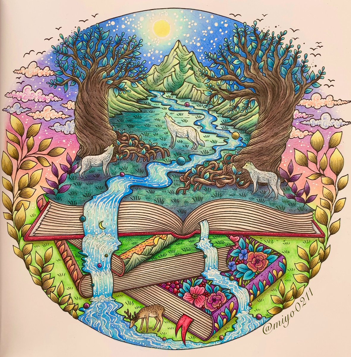 おとなのぬりえ #大人の塗り絵 #塗り絵 #ぬりえ #コロリアージュ