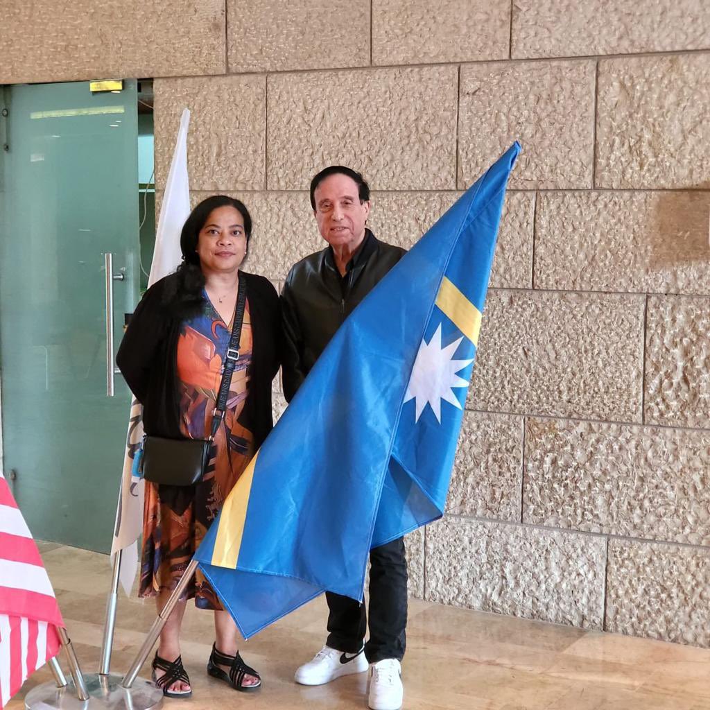 NauruMissionUN's tweet photo. @MargoDeiye non-resident Ambassador to Israel celebrated Israel’s 74th Independence Day on May 5th 2022 @Jerusalem #HonConsulNauru #AmbforNauru #ChiefofProtocol https://t.co/YNfcNQPXF5
