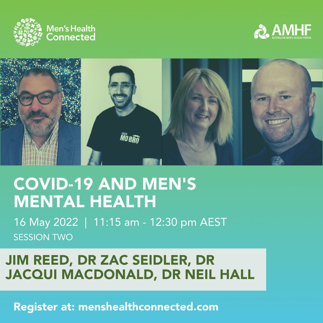 How have Australian men and boys been impacted by COVID-19 and the Government response to the pandemic? Hear from leading researchers in men’s health on Day 1 of the #menshealthconnected online gathering next Monday, 16 May.

Free to register: ow.ly/zA9h50J3voC