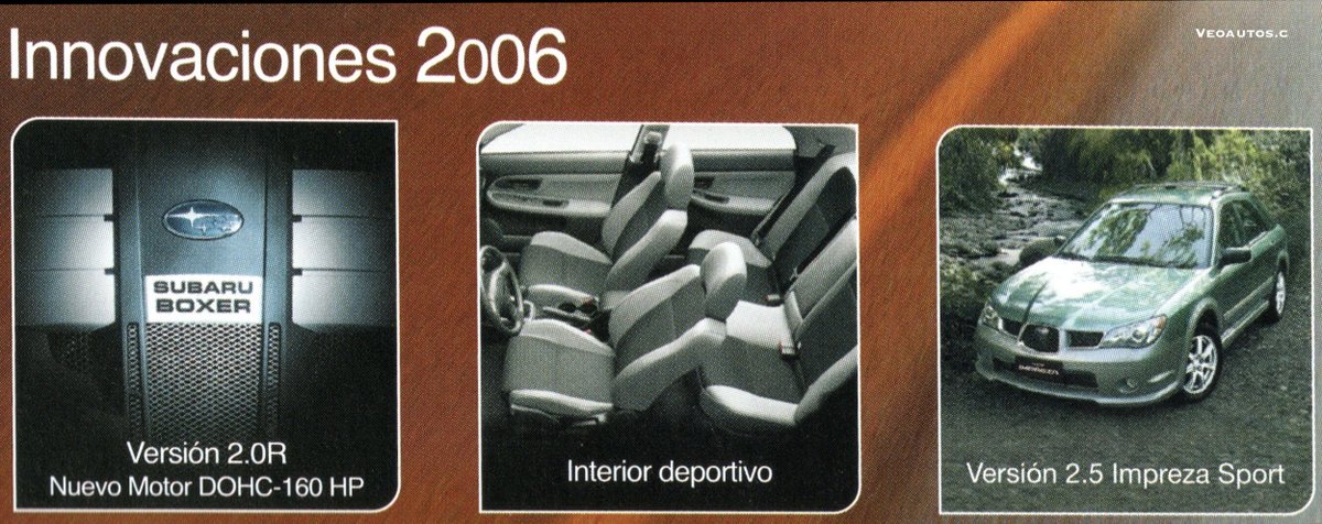 VeoAutos's tweet photo. Subaru Impreza. Publicidad y Ficha de Producto Chile Noviembre 2005

+ Info Link https://t.co/s7bshQlsXS

#subaruimpreza #subaruchile #impreza2006 #2000r @Subaru_Chile @addict_car @thecarfactoids @YesterdaysDrive @RiveraNotario @publichilensis https://t.co/806PQvFrEN