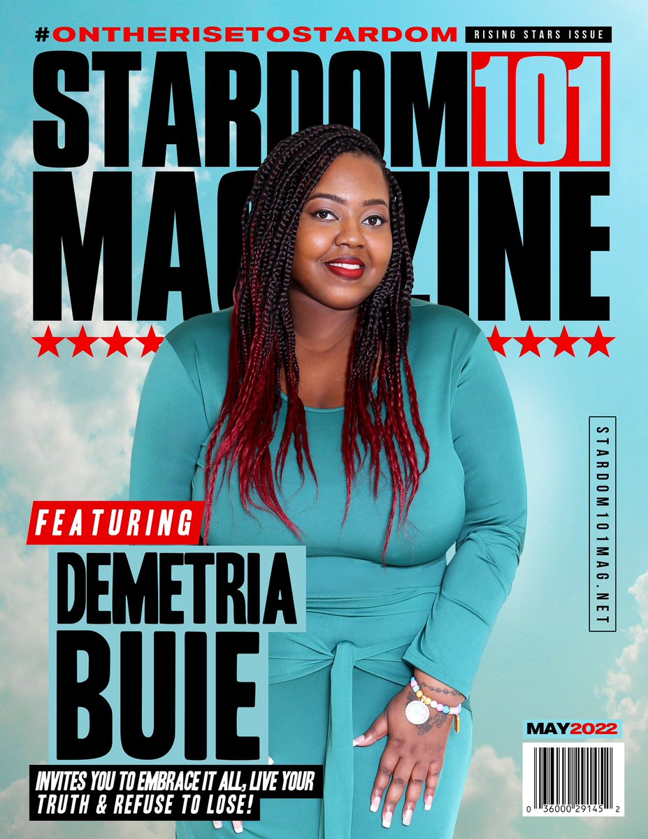 Stardom101Mag's tweet photo. 🚨NEW READS: May Issue of Stardom101 Magazine is out now Starring Demetria Buie from Louisiana | Rising Stars Issue! | Spring Edition 2022 ST⭐️RDOM #Stardom101 #OnTheRiseToStardom #DemetriaBuie 📸 @Demetriaforreal 🌐⚫️
-
📚Read and order her issue at https://t.co/lDeXw7Yg5X https://t.co/yedfEcfqpB