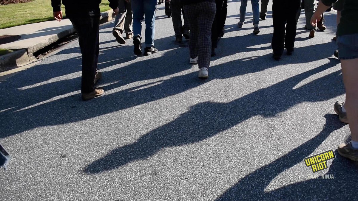 Atlanta, GA: Today, a group of 30-40 people gathered in front of the home of Shephard Long, principal of Long Engineering, one of the subcontractors hired to build the “Public Safety Training Center,” also known as “Cop City” in the Atlanta forest.