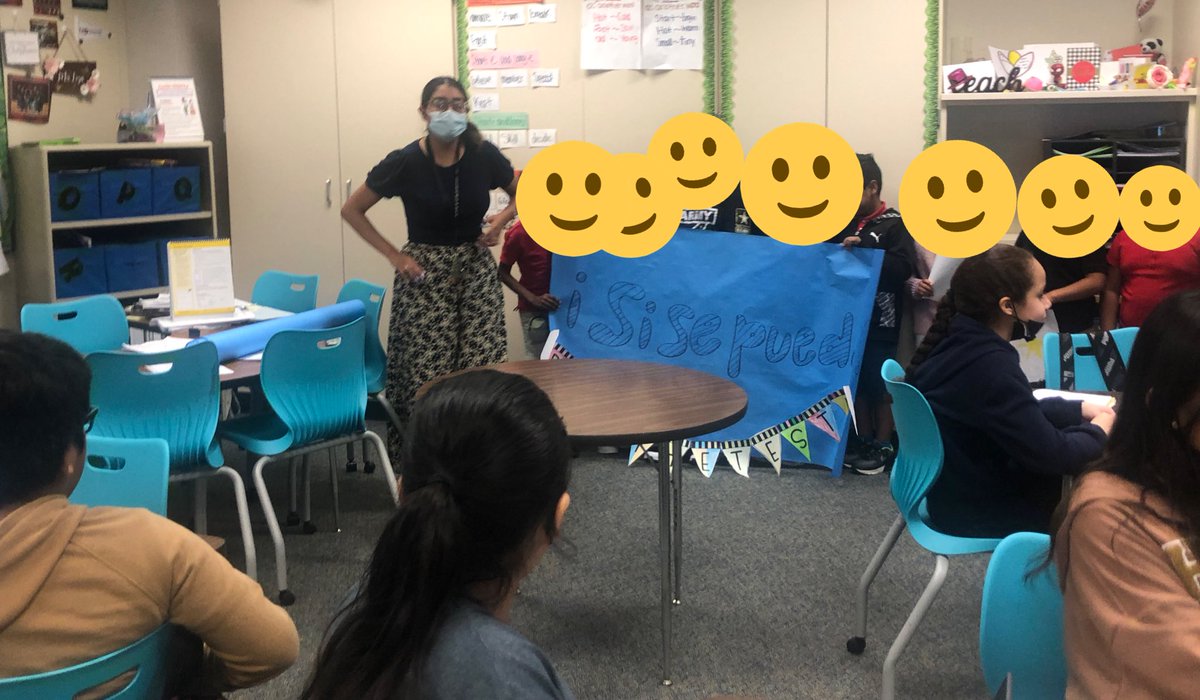 MarleneLoza5's tweet photo. Thanks to @MissCeni class for encouraging my 4th graders to do their best on STAAR! https://t.co/zZ1JcI7HrT
