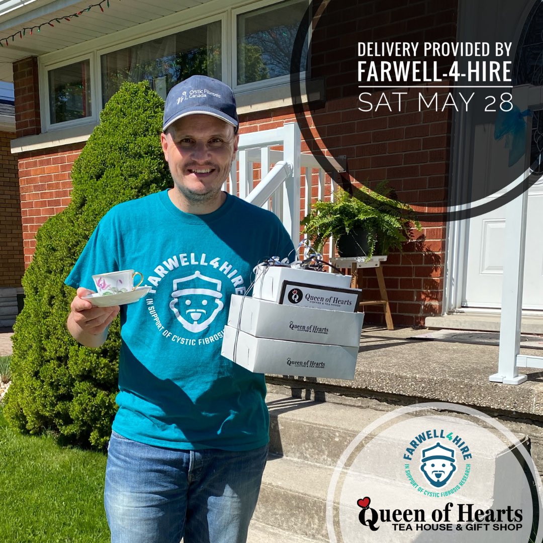 Queen of Hearts Tea House, Kitchener (@queenofheartsct) on Twitter photo Our #Farwell4Hire delivery day is LIVE! Details: queenofheartskitchener.com/products/farwe… <a href="/farwell_WR/">Mike Farwell</a> #CureCF Our #Farwell4Hire delivery day is LIVE! Details: queenofheartskitchener.com/products/farwe… <a href="/farwell_WR/">Mike Farwell</a> #CureCF