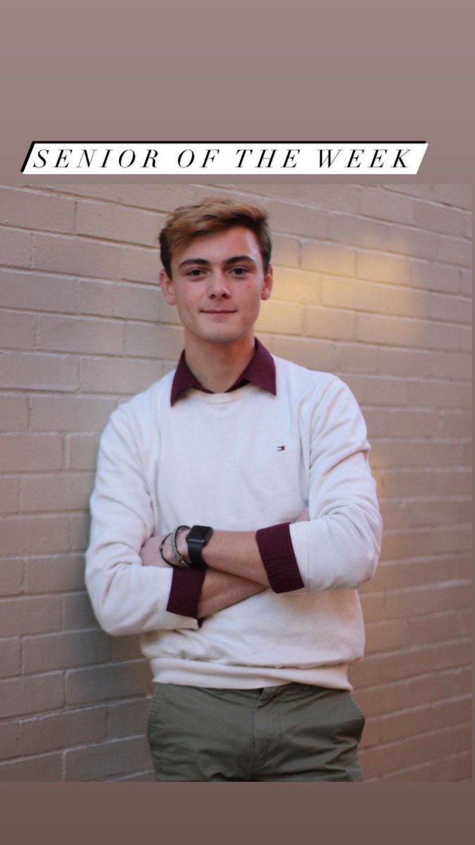 Senior of the Week: Chase Oncken Chase has been in choir for 4 years. In his free time he enjoys going on hikes. After high school he is going to the UNCSA to pursue a B.M. in Horn Performance with a minor in Arts Entrepreneurship, though plans on continuing to sing.
