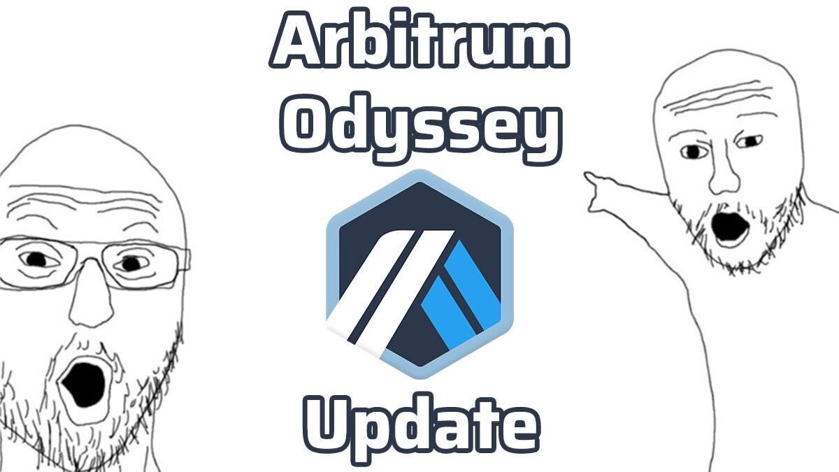 #ArbitrumOdyssey UPDATE:

Week 1: Bridge Week
Week 2: Yield Protocol and Hashflow
Week 3: Aboard Exchange and TofuNFT
Week 4: Uniswap and Apex
Week 5: 1inch and Izumi/Yin Finance
Week 6: Dodo and Swapr
Week 7: TreasureDAO and Battlefly
Week 8: Ideamarket and Sushi

2/2 👇