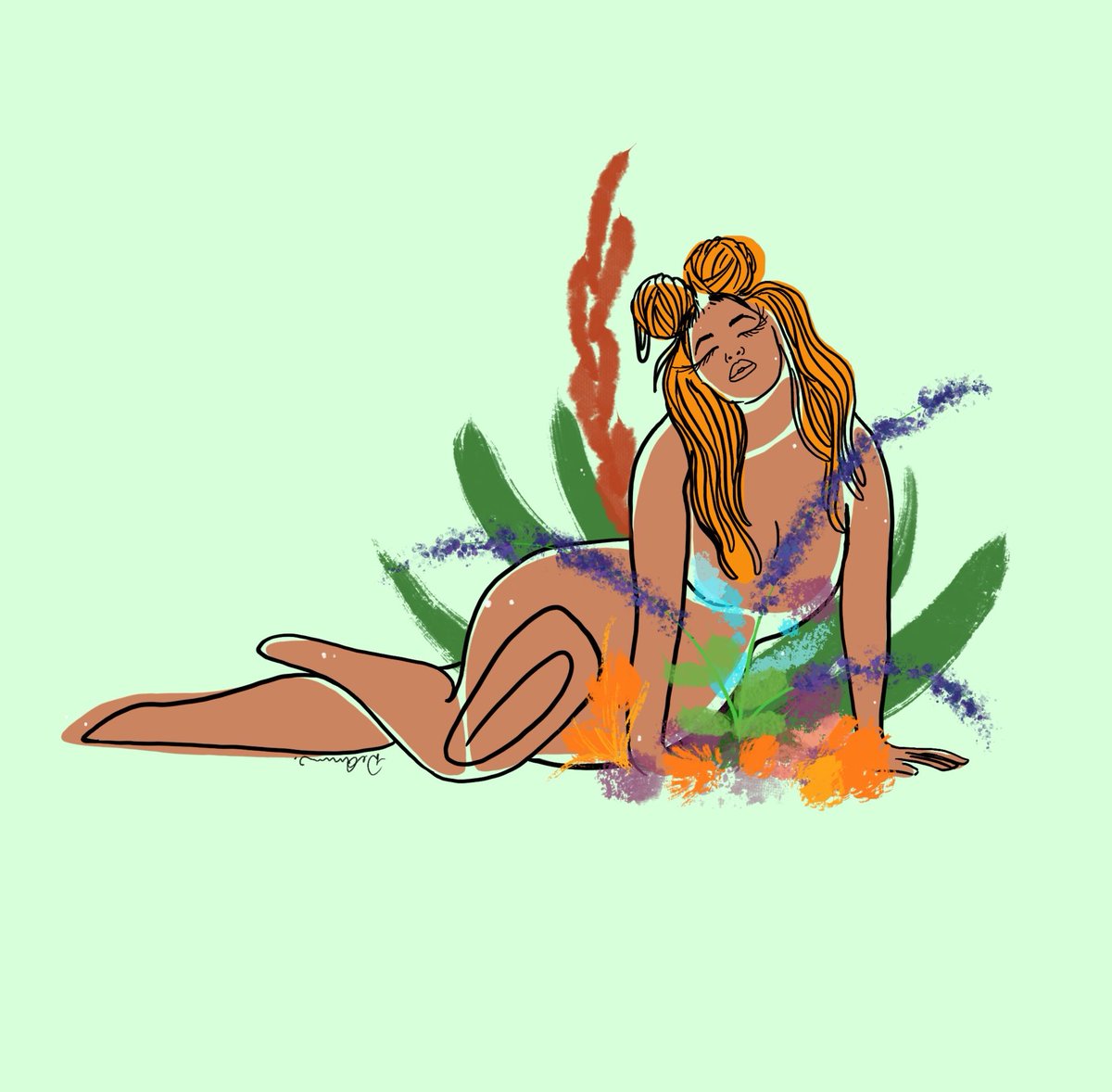 「Detroit based artist! Loving fat folks o」|I appreciate you.のイラスト