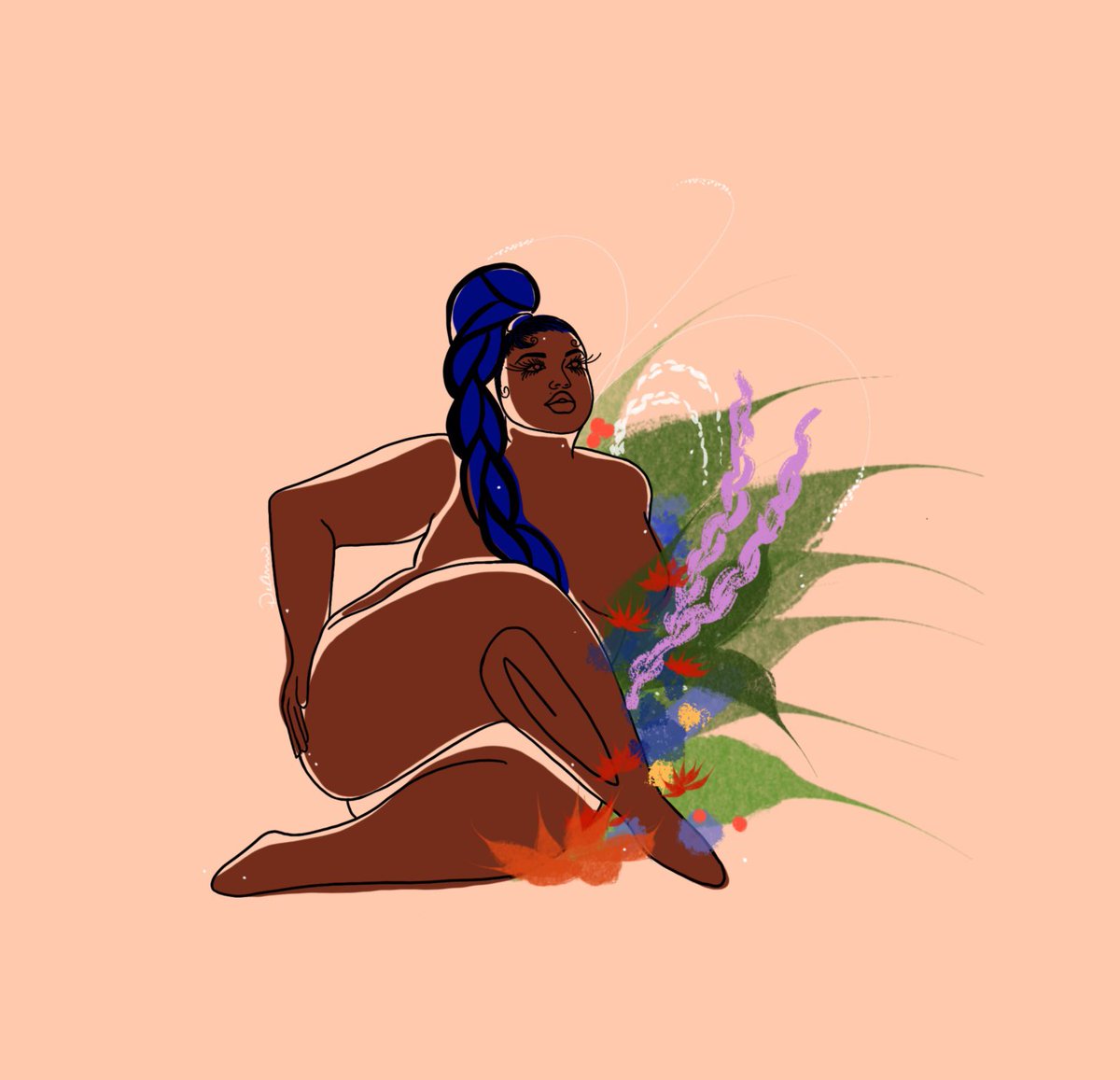 「Detroit based artist! Loving fat folks o」|I appreciate you.のイラスト