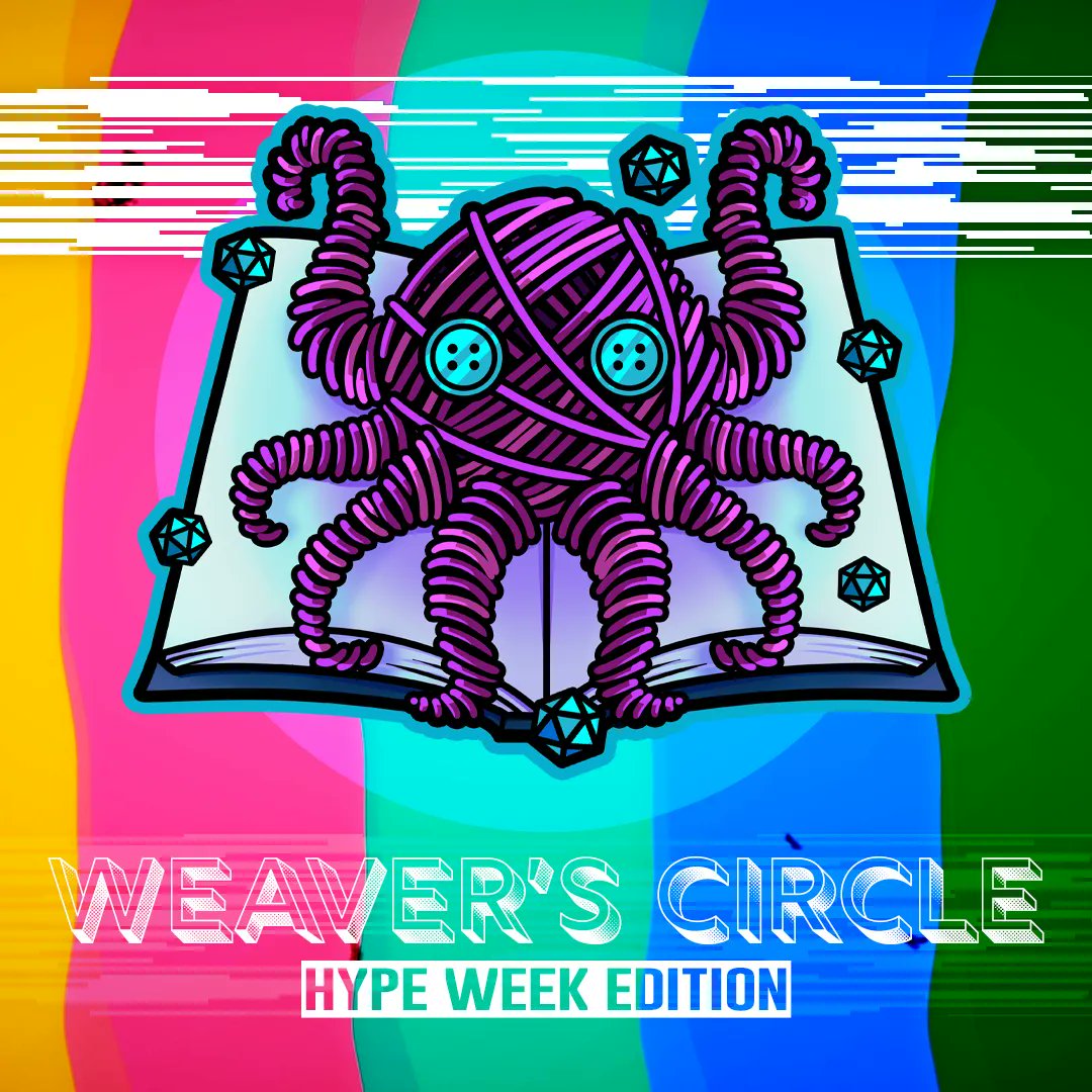 PennyforaTale's tweet photo. 🔴 LIVE // Join us on #Twitch as we start #HYPEWEEK with a Weaver's Circle stream! @mitchsbustillos, @ResonantMoon, @beholdertonoone &amp; @dicewarriors will all be there to discuss what's happening this week &amp; beyond!

Jump into chat: https://t.co/R89tXKtYE9

#ttrpg #tabletop #live https://t.co/ERFNB9f7M6