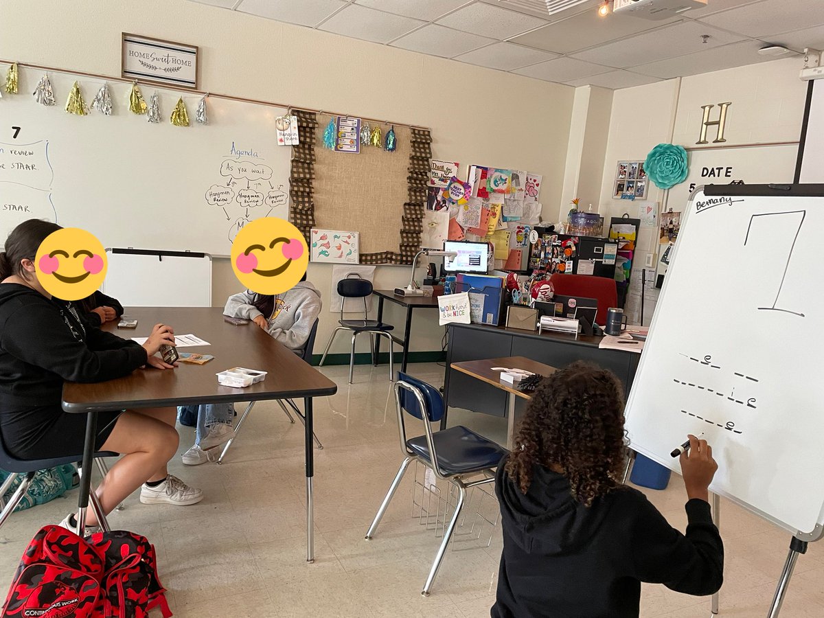 MrsHammond_'s tweet photo. What a fun, non-stressful way of reviewing for the STAAR the day before with vocabulary! Kids were engaged & interactive! I know my kids will do their best to show progress & thatβs whatβs important! @nisdmsmath #SCEMath #JeffersonEagles https://t.co/geiXfRT9hn