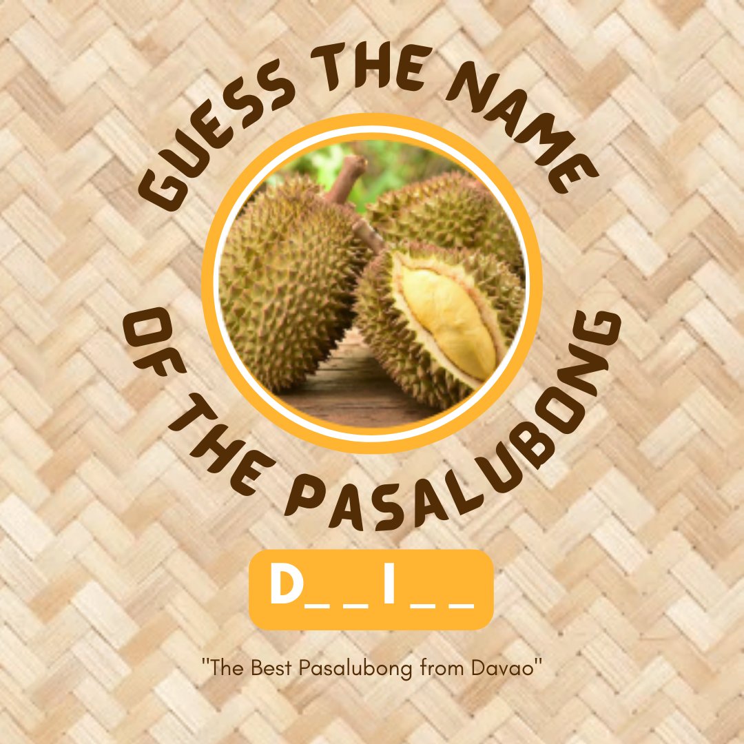 OLPasalubong's tweet photo. Our Pasalubong for today is a tropical fruit distinguished by its large size and spiky, hard outer shell. It has a pungent smell, custard-like flesh with large seeds. A unique but must-try prized delicacy from Davao! ๐
#OnlinePasalubong
#WonderingWednesday
#ExploreDavao https://t.co/EhRZG4n4F8