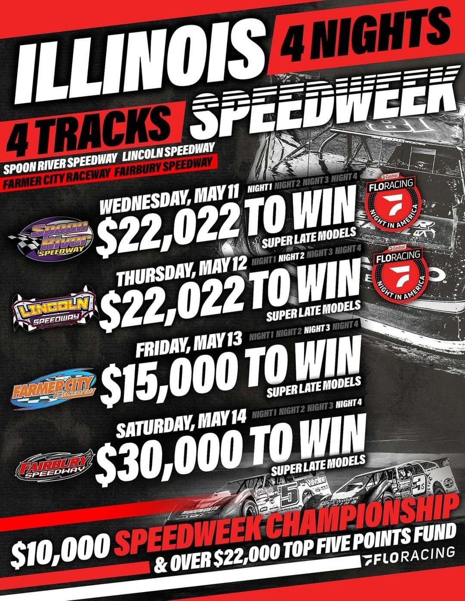 DustinJarrett's tweet photo. Sooo... who's joining @msrmafia and I at the inaugural #ILSpeedweek this week?? πββοΈ https://t.co/FUwWWEt4OK