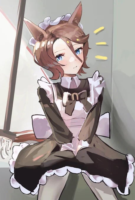 #メイドの日
#ウマ娘

メイドなんかあったっけと思ったらおさぼりメイドタイシンのrkgkあったよ 