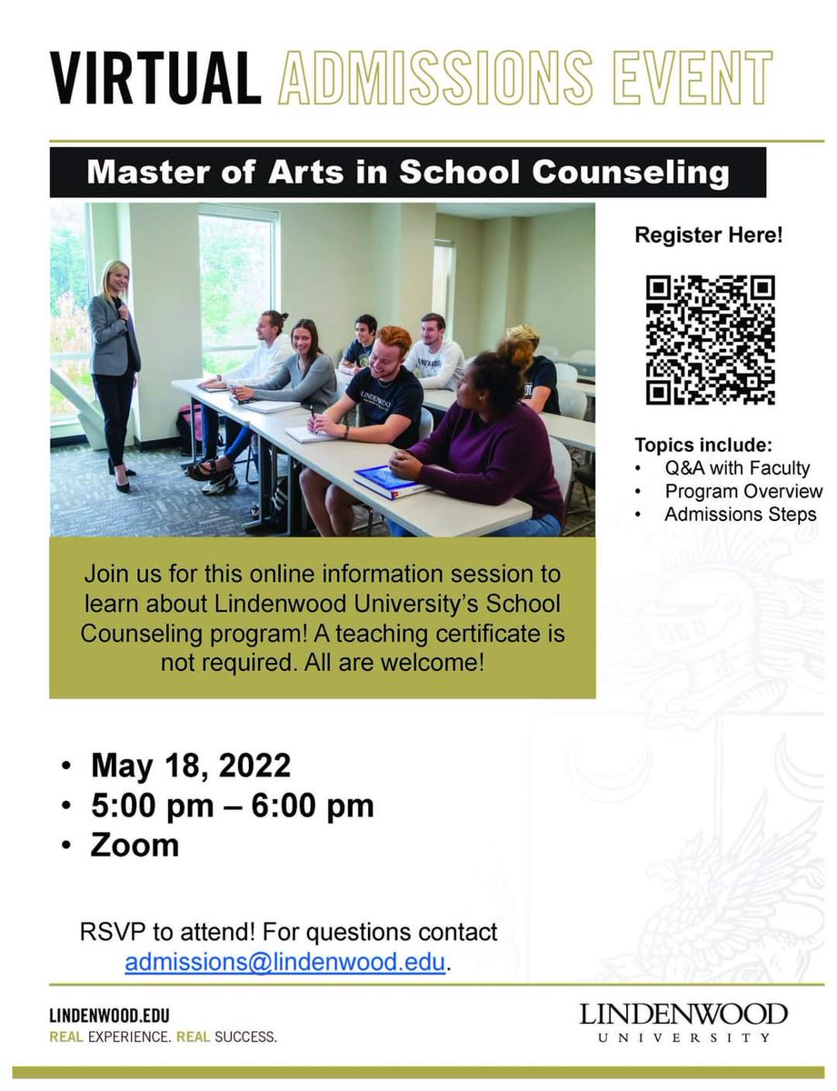 Calling all those interested in a change. Learn how you can be a school counselor. It's a gamechanger!