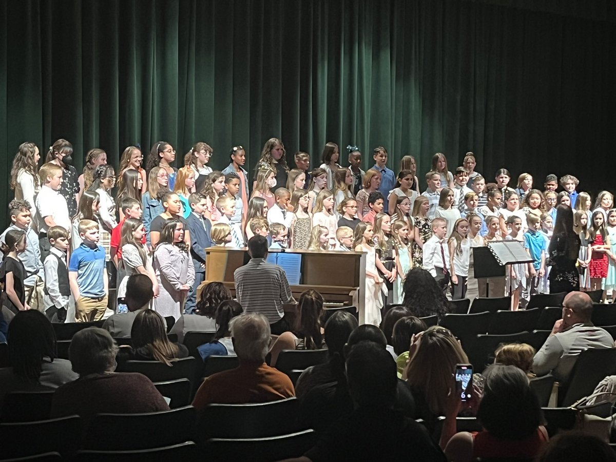 Fourth grade chorus did a wonderful job at their concert.