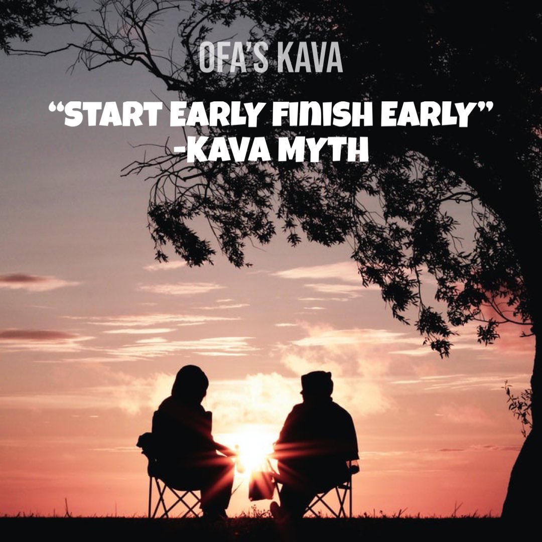 KAVA MYTHS
“Start early Finish early”

Easier said then done. 
1 more half bucket never hurt anyone.
Don’t explain it! 😂 

#kava #kavakava #kavabar #ofaskava #kavalakecity