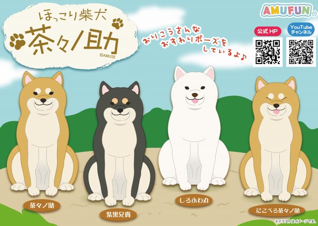 ≪5月の新商品≫ ☆ほっこり柴犬茶々ノ助☆ 世界中で大人気の柴犬が