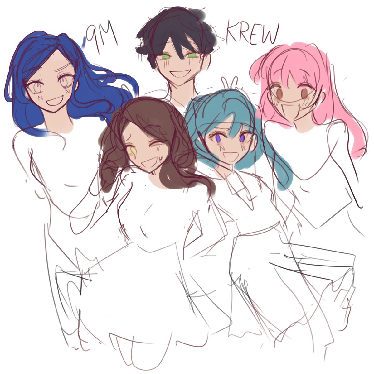ruidoki's tweet photo. I was too late on making a 9million krew fanart 
I swear I started when they had 8.95-98 
Then after a day passed they reached 9 million 
#krewfanart #krewreacts #krewreacts3 #krew https://t.co/LZrXYe0kIv