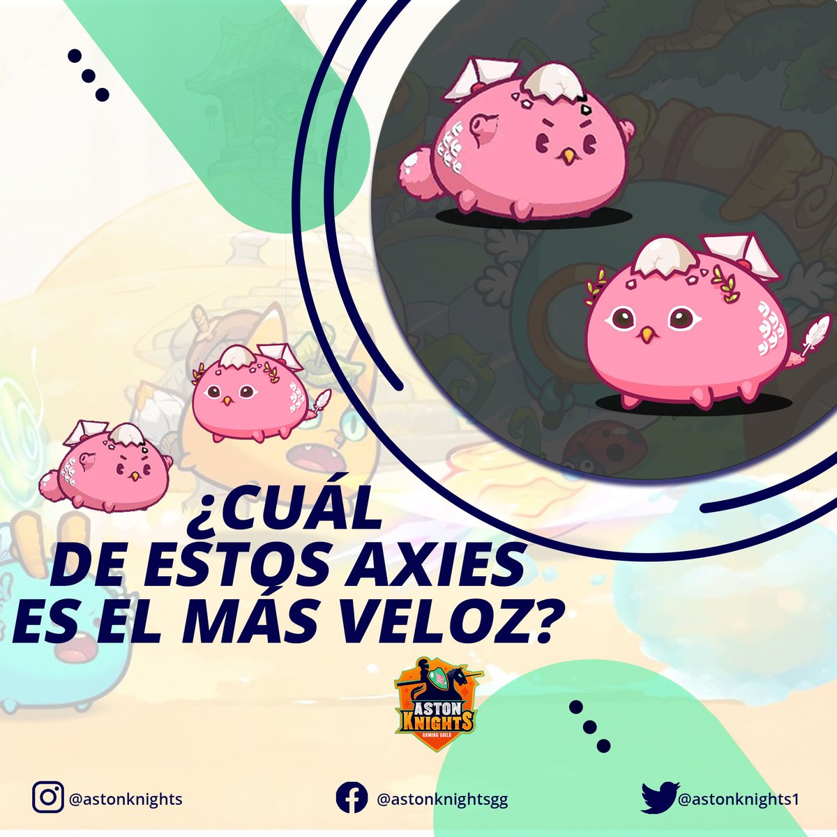 astonknights1's tweet photo. #AxieTrivia
Cuál de estos Axies es más veloz? 🤔
Which of these Axies is the fastest?🤔
#AxieInfinity #AxieOrigin #NFT #AstonKnights #TriviaDeHoy https://t.co/qCiB8FNRGe