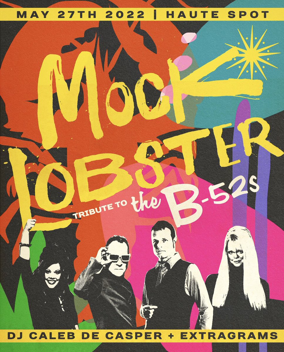 lightstreamlive's tweet photo. Having a cool party @HauteSpotVenue on May 27th to celebrate the greatest party band of all time @TheB52s - featuring Mock Lobster (#ATX B52s Tribute band), @CalebdeCasper kicking off the party with the greatest DJ set ever, and a special appearance from #EXTRAGRAMS ๐ฅ https://t.co/uDYpLF94B8