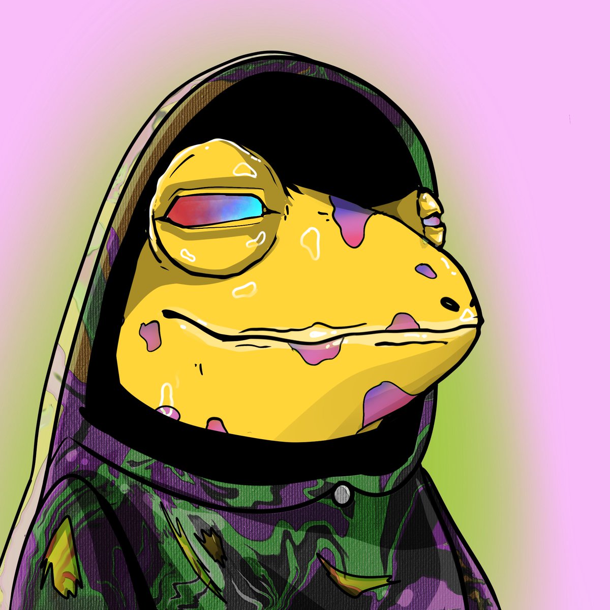 m00secake's tweet photo. scooped up another @TheStonedFrogs and i'll keep on scoopin' if dummies keep leaving hot scoops on the floor. 🐸✨

only 5 of these cloaks listed and they still decided to undercut. poggers! 🫧

#RIBBIT #WAGBO https://t.co/0HbqVvN2Cc