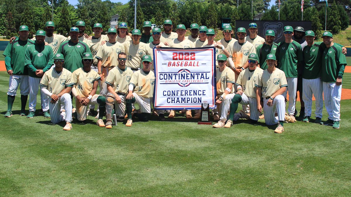 GGC_Baseball's tweet photo. Postseason Pride. Grizzlies sweep through the CAC Baseball Championship to win the program's sixth conference title.

📰 - https://t.co/NPUwKfW4Kq

#GrizGangGGC | #GGCAthletics | #CAC_Baseball https://t.co/UjaNcseENC