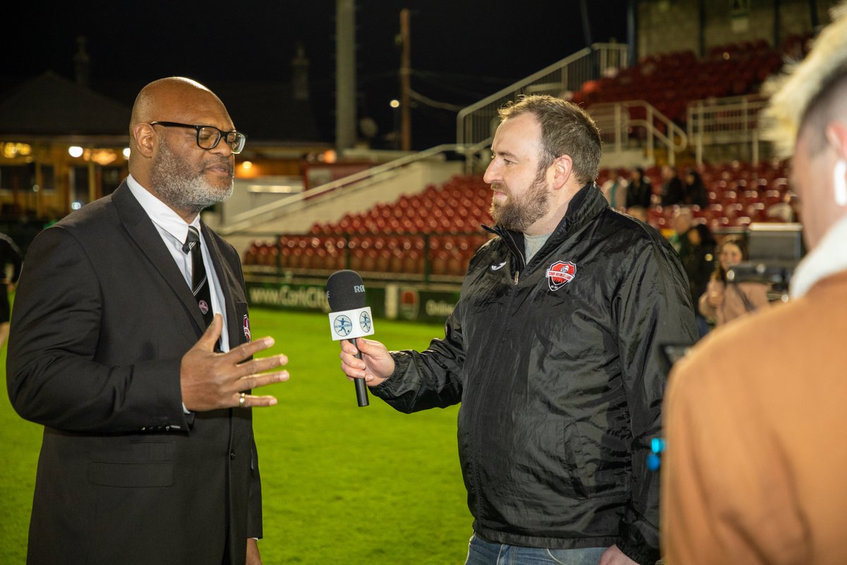 CorkBusinessLge's tweet photo. CBL Treasurer Ray Anthony getting into the swing of things during his debut interview with @SuperSubsSports &amp; @fulltimeproduc2 

📸 @AaronLynchPhot1 https://t.co/T5QL5ReiP1