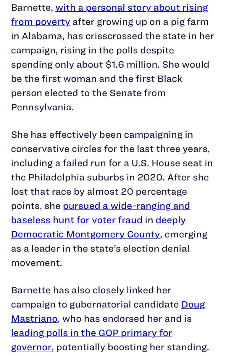 I said exactly this last night to @LoganR2WH if she wins the primary and faces Fetterman wrap that election up. @DSCC you playing with fire https://t.co/WJcKaEC9z2 https://t.co/hqyUScsH7i