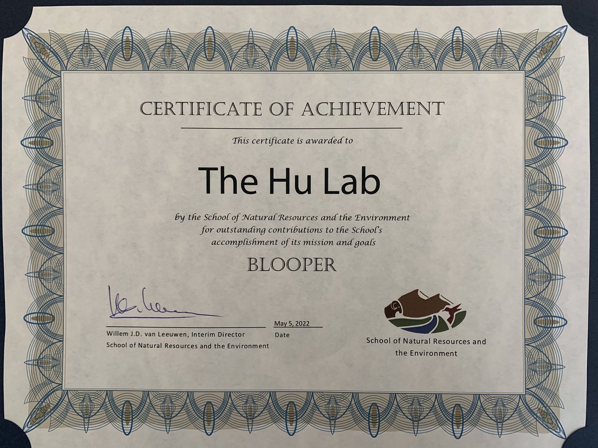 Jia Hu (@drjiahu) on Twitter photo Proud of our lab winning this “blooper” award for the third year in a row. If you aren’t getting snuck in the snow (and excavated out) or getting flat tires in the field, are you a field scientist? @kinziebailey <a href="/Dendrogobbler/">Brandon Strange, PhD.</a> <a href="/TheCDazzle/">Collin Gillespie</a> Proud of our lab winning this “blooper” award for the third year in a row. If you aren’t getting snuck in the snow (and excavated out) or getting flat tires in the field, are you a field scientist? @kinziebailey <a href="/Dendrogobbler/">Brandon Strange, PhD.</a> <a href="/TheCDazzle/">Collin Gillespie</a>