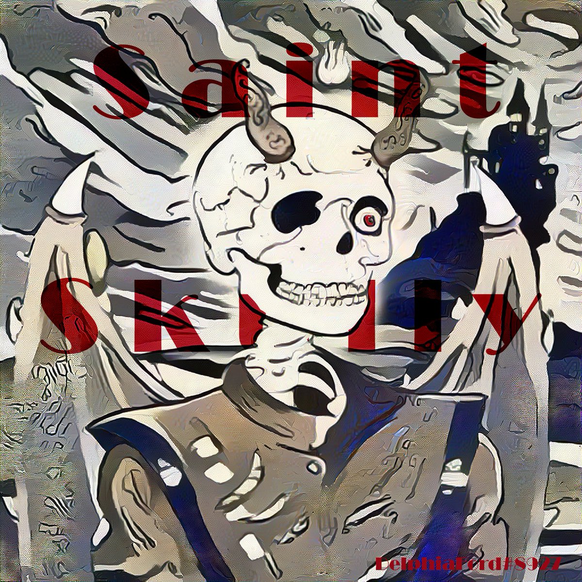 Asura_sol's tweet photo. Hey, today im gonna tell u about @SaintSkullyNFT. Thats very perspective priject, with amazing community and dev team. I think project go to the moon. Also i made art for them, BULLISH https://t.co/TIryvTKwQT