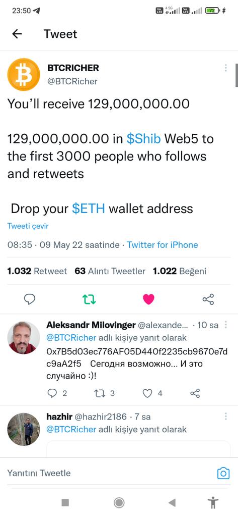 SADIKTEPE2's tweet photo. @BTCRicher Shib, in the future
0x22d43bA7123eDE667C7F22fE89D06CFb8e9504D4 https://t.co/1oNQ7bm6wj