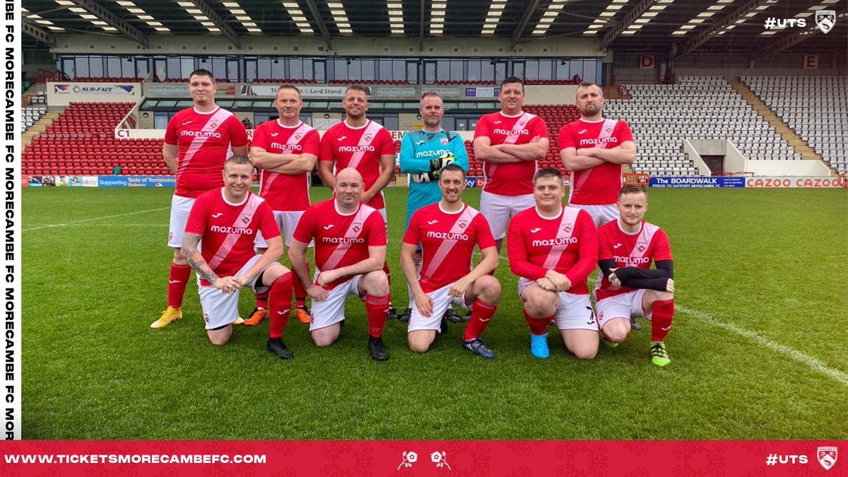 MorecambeFC's tweet photo. 👏 Thanks to all the 𝒫𝓁𝒶𝓎 𝑜𝓃 𝓉𝒽𝑒 𝒫𝒾𝓉𝒸𝒽 players who took part in tonight's game.

Spaces are still available for next Monday's event, what are you waiting for!? 👀

👉 https://t.co/EquWdpANfn

#UTS 🦐 | #PlayOnThePitch https://t.co/L760cZhelj