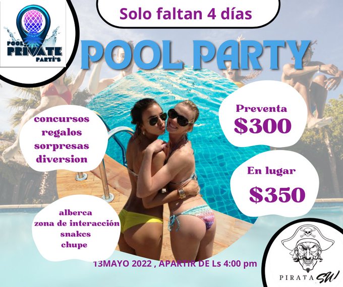 #poolparty #parejas #singles #unicornios ya falta menos @PpBlack6 @mauyzuri @private_sw2 https://t.c<a href="/tag/poolparty"class="tags">#poolparty</a><a href="/tag/parejas"class="tags">#parejas</a><a href="/tag/singles"class="tags">#singles</a><a href="/tag/unicornios"class="tags">#unicornios</a>