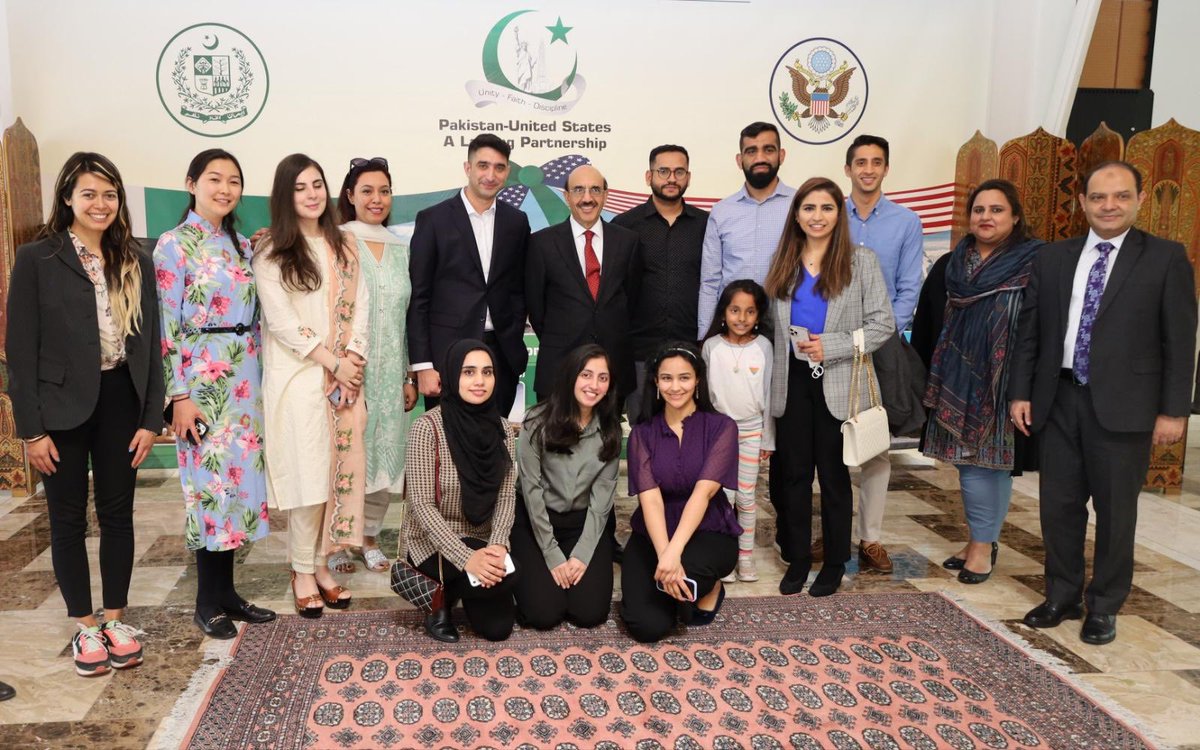 Ambassador ⁦<a href="/Masood__Khan/">Masood Khan</a>⁩ had an interactive session with a group of students ⁦<a href="/JohnsHopkins/">Johns Hopkins University</a>⁩ at the Embassy today ⁦<a href="/PkPublicDiplo/">Public Diplomacy Pakistan</a>⁩ ⁦<a href="/ForeignOfficePk/">Ministry of Foreign Affairs - Pakistan</a>⁩ ⁦<a href="/epwing_official/">External Publicity Wing</a>⁩