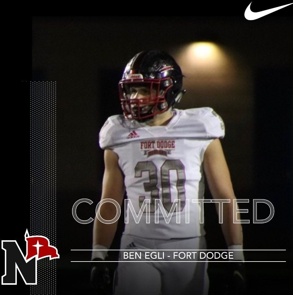 BenEgli2's tweet photo. Excited to announce my commitment to Northwestern College!! @nwc_fb @nwciowa https://t.co/veQLUKK66B