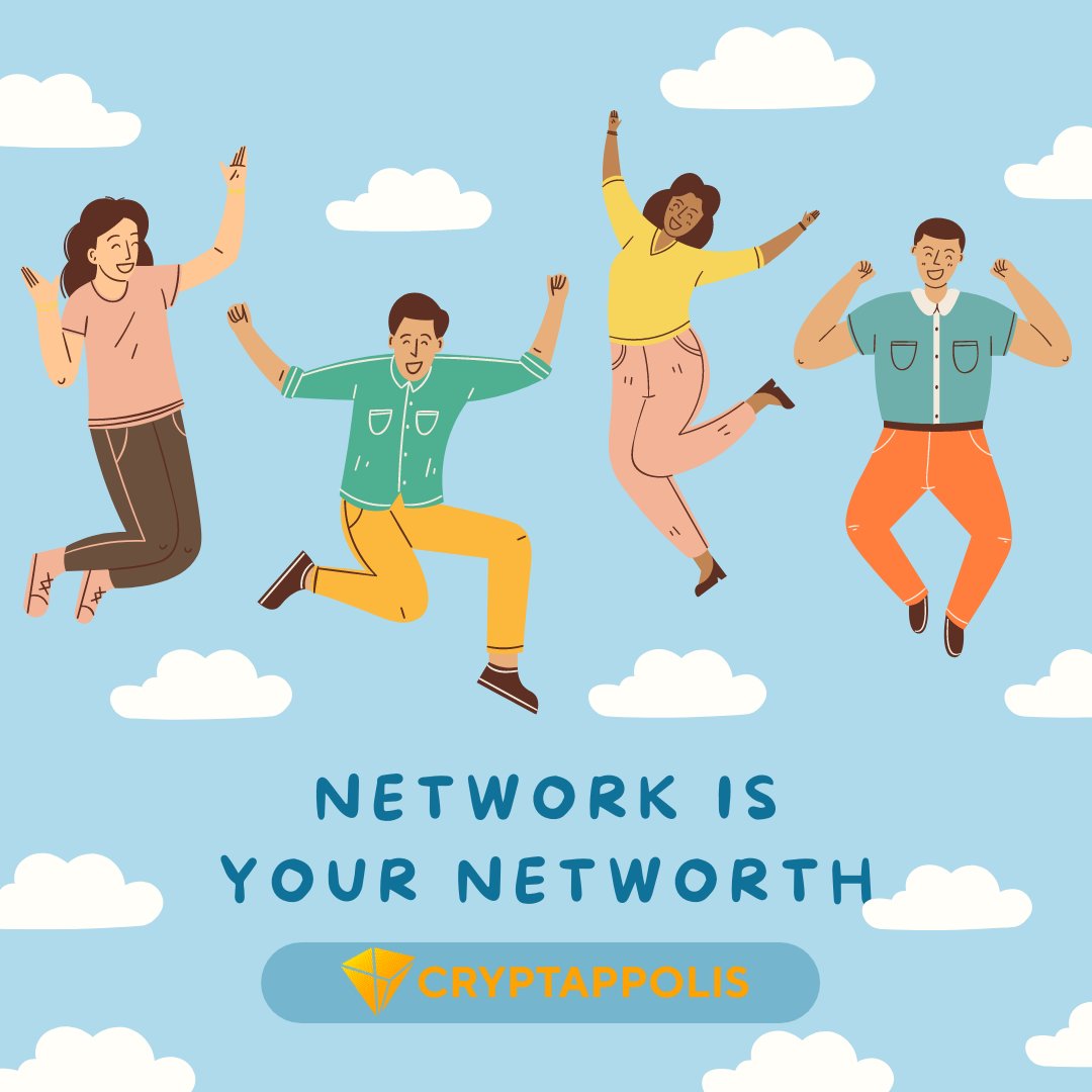 cryptappolis's tweet photo. Tim Sanders: “Your network is your net worth.”

 #network #timsanders #networth #worth #crypto https://t.co/JLcVlwpJmy