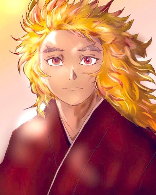 白組🏳さんがTwitterに投稿した煉獄杏寿郎(鬼滅の刃)のイラスト。