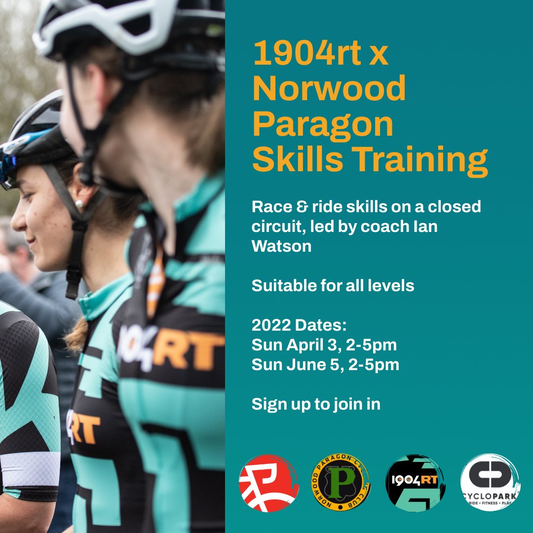 Last chance! Sunday June 5 will be the last in our series of 3 race training sessions. Coached by Ian Watson of <a href="/CycleTeamLDN/">Team Hutchinson-Brother UK</a>, these sessions are perfect for beginners right through to experienced racers - sign up here: bit.ly/3IjGjN0